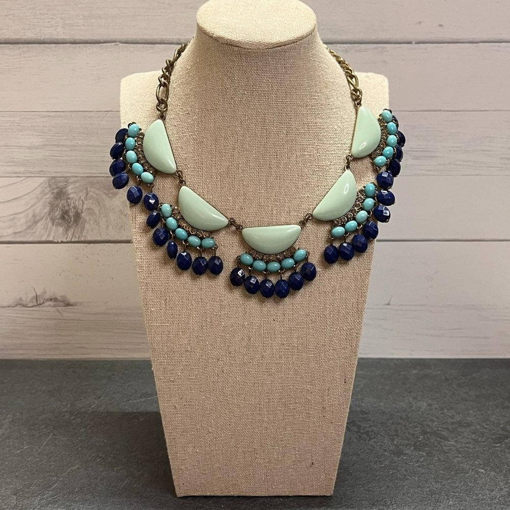 Guess Blue Ombre Cabochon Necklace